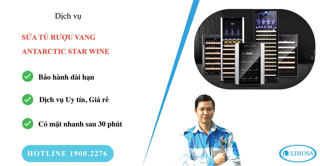 sửa tủ rượu vang Antarctic Star Wine limosa