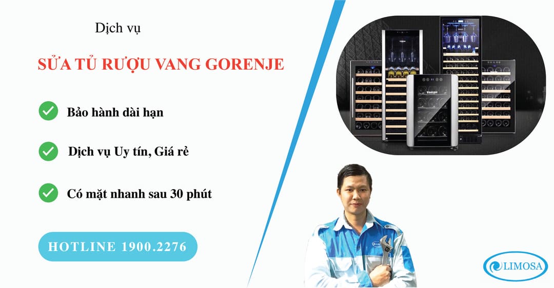 sửa tủ rượu vang Gorenje limosa