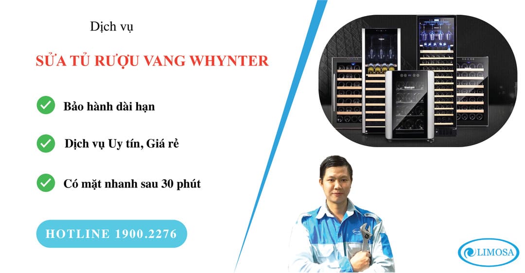 sửa tủ rượu vang Whynter limosa