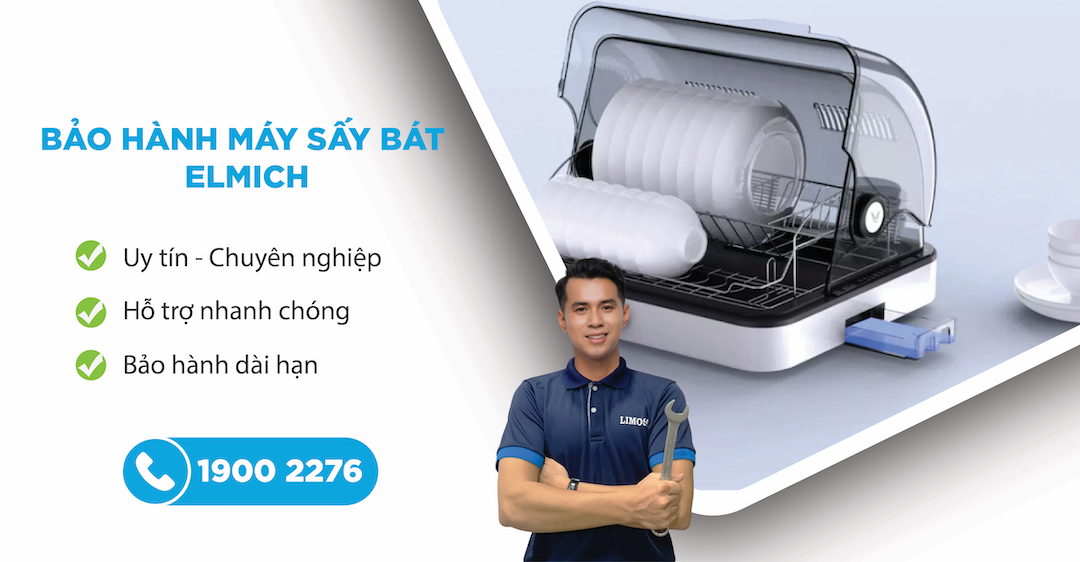 bảo hành máy sấy bát elmich