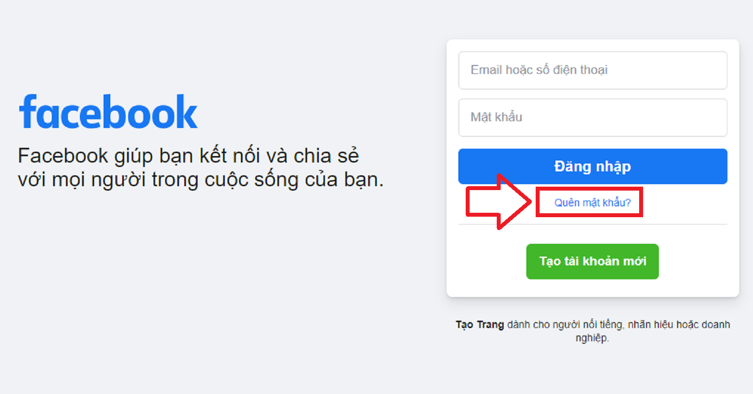 khắc phục lỗi không đăng nhập trên facebook