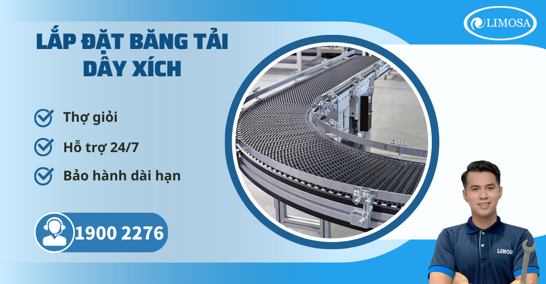 Lắp đặt Băng Tải Dây Xích Limosa