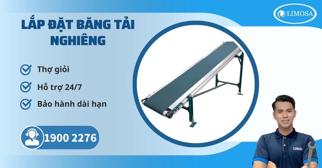 Lắp đặt Băng Tải Nghiêng Limosa