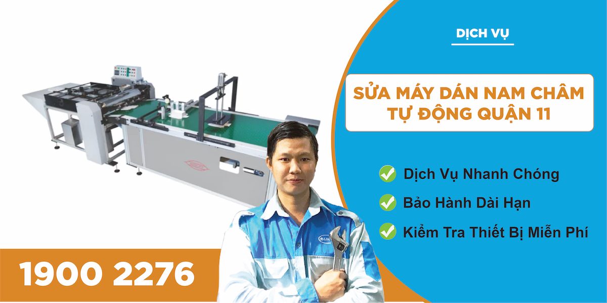 sửa máy dán nam châm tự động quận 11