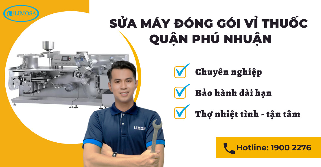 Sửa Máy Đóng Gói Vỉ Thuốc Quận Phú Nhuận Limosa