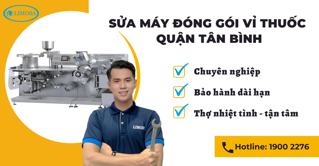 Sửa Máy Đóng Gói Vỉ Thuốc Quận Tân Bình Limosa