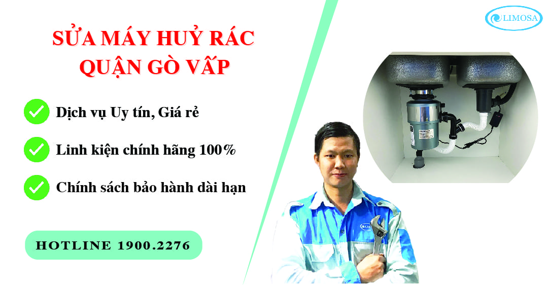 sửa máy huỷ rác quận gò vấp
