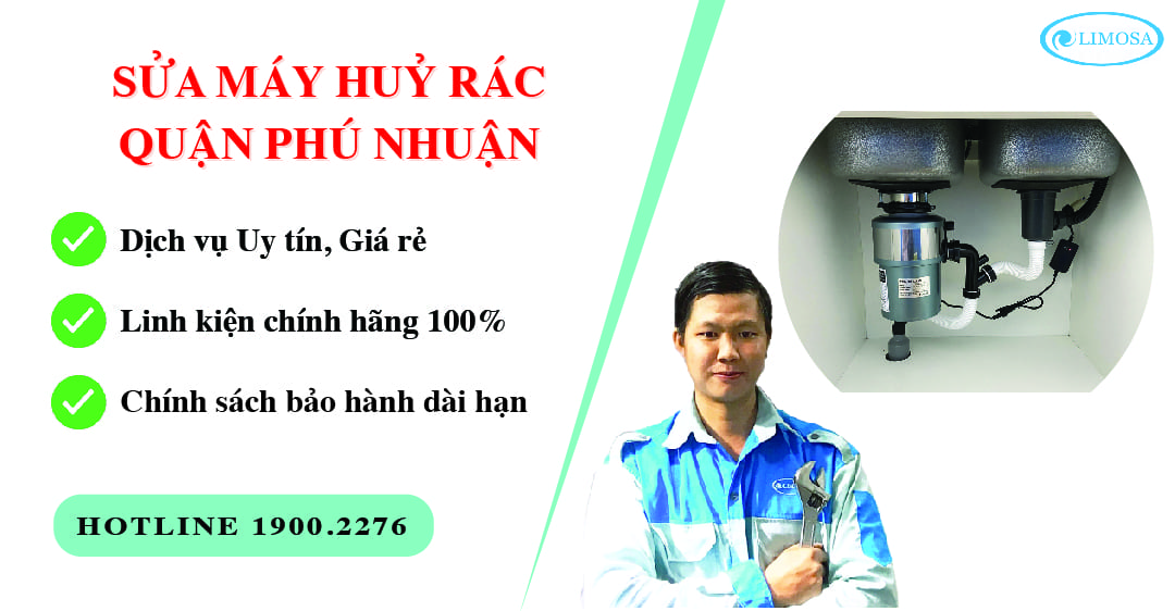 sửa máy huỷ rác quận phú nhuận