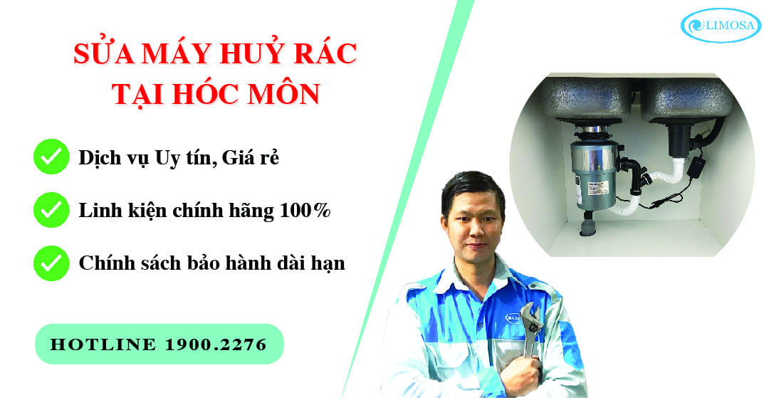 sửa máy huỷ rác tại hóc môn
