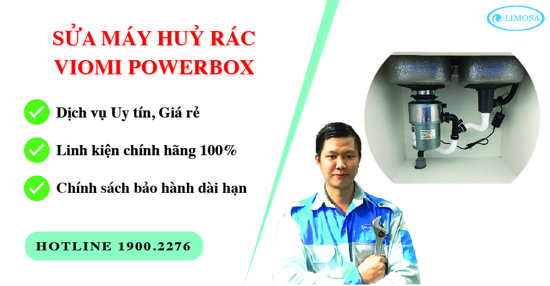 sửa máy huỷ rác viomi powerbox