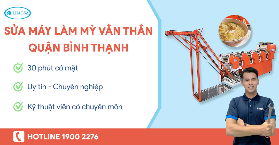 Sửa Máy Làm Mỳ Vằn Thắn Quận Bình Thạnh Limosa