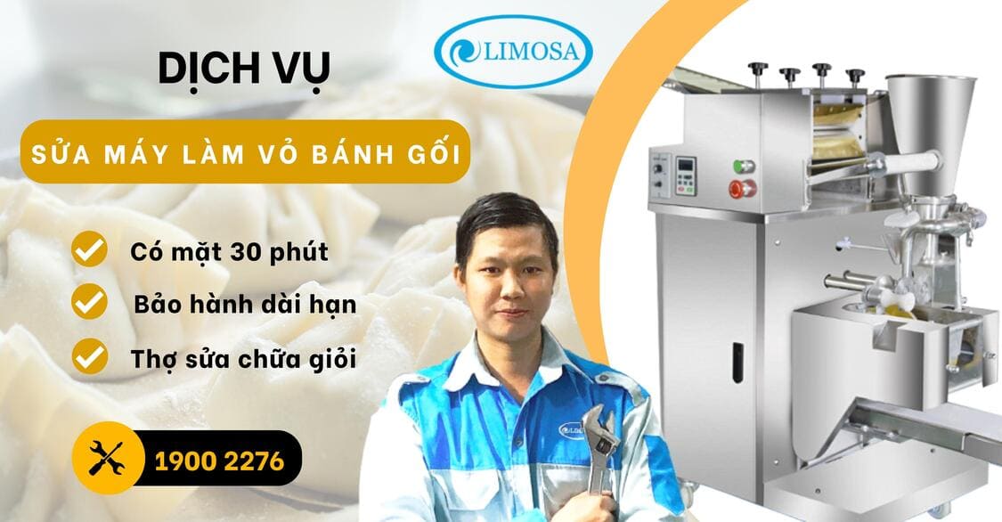 sửa máy làm vỏ bánh gối limosa