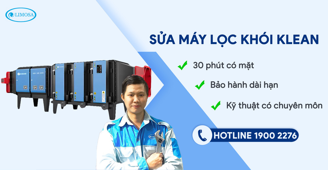 sửa máy lọc khói KLEAN limosa