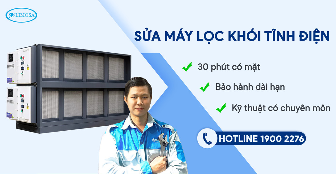 sửa máy lọc khói tĩnh điện limosa