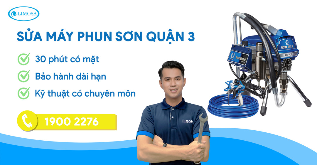Sửa Máy Phun Sơn Quận 3 Limosa