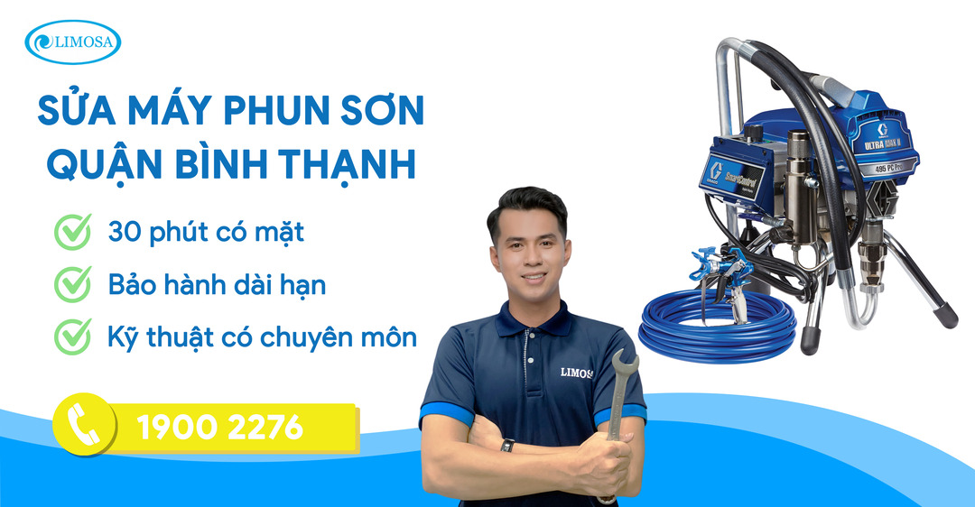 Sửa Máy Phun Sơn Quận Bình Thạnh Limosa