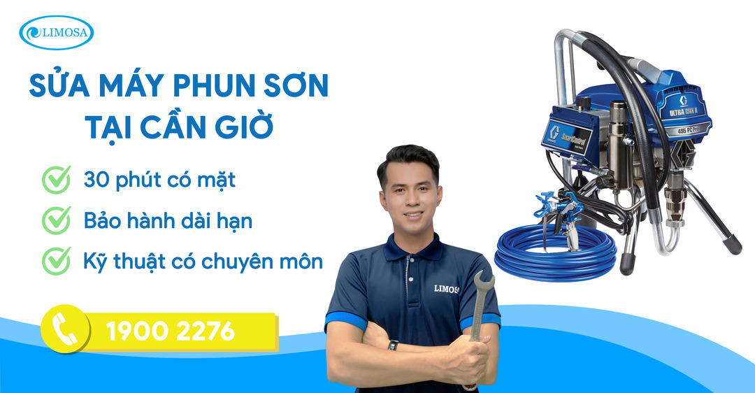 Sửa Máy Phun Sơn Tại Cần Giờ Limosa