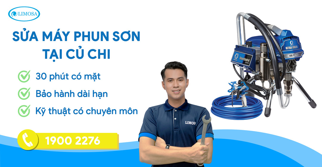 Sửa Máy Phun Sơn Tại Củ Chi Limosa