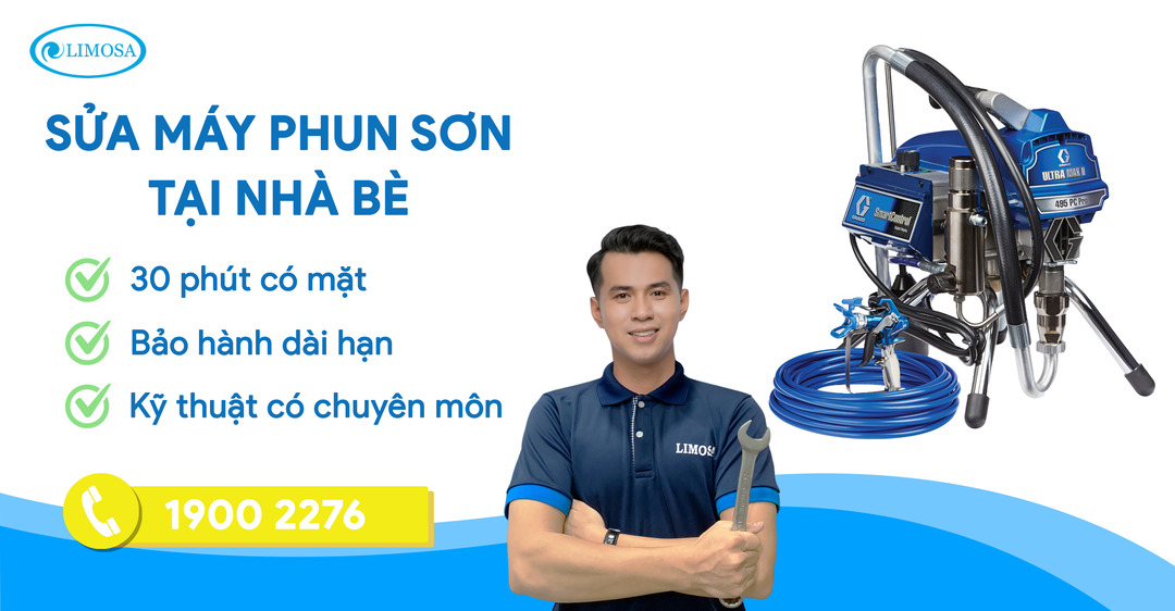 Sửa Máy Phun Sơn Tại Nhà Bè Limosa