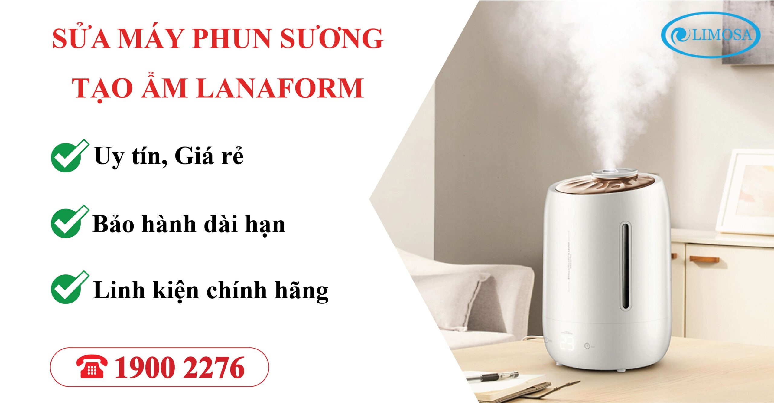sửa máy phun sương tạo ẩm Lanaform