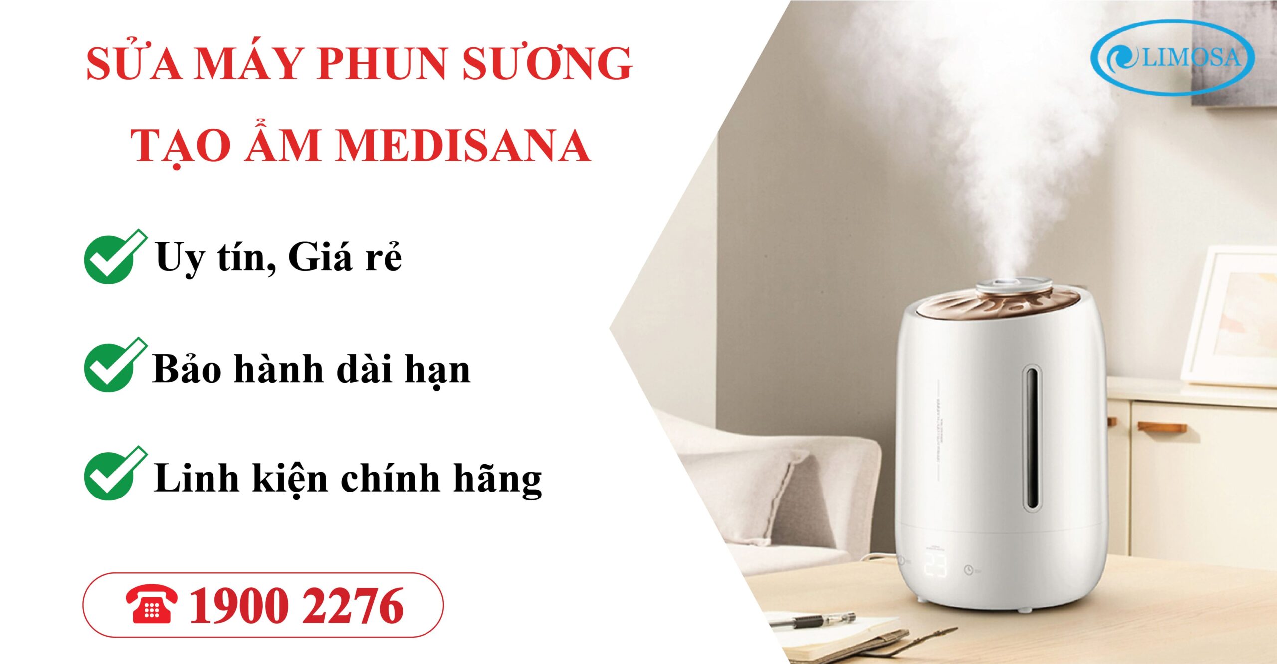 sửa máy phun sương tạo ẩm Medisana