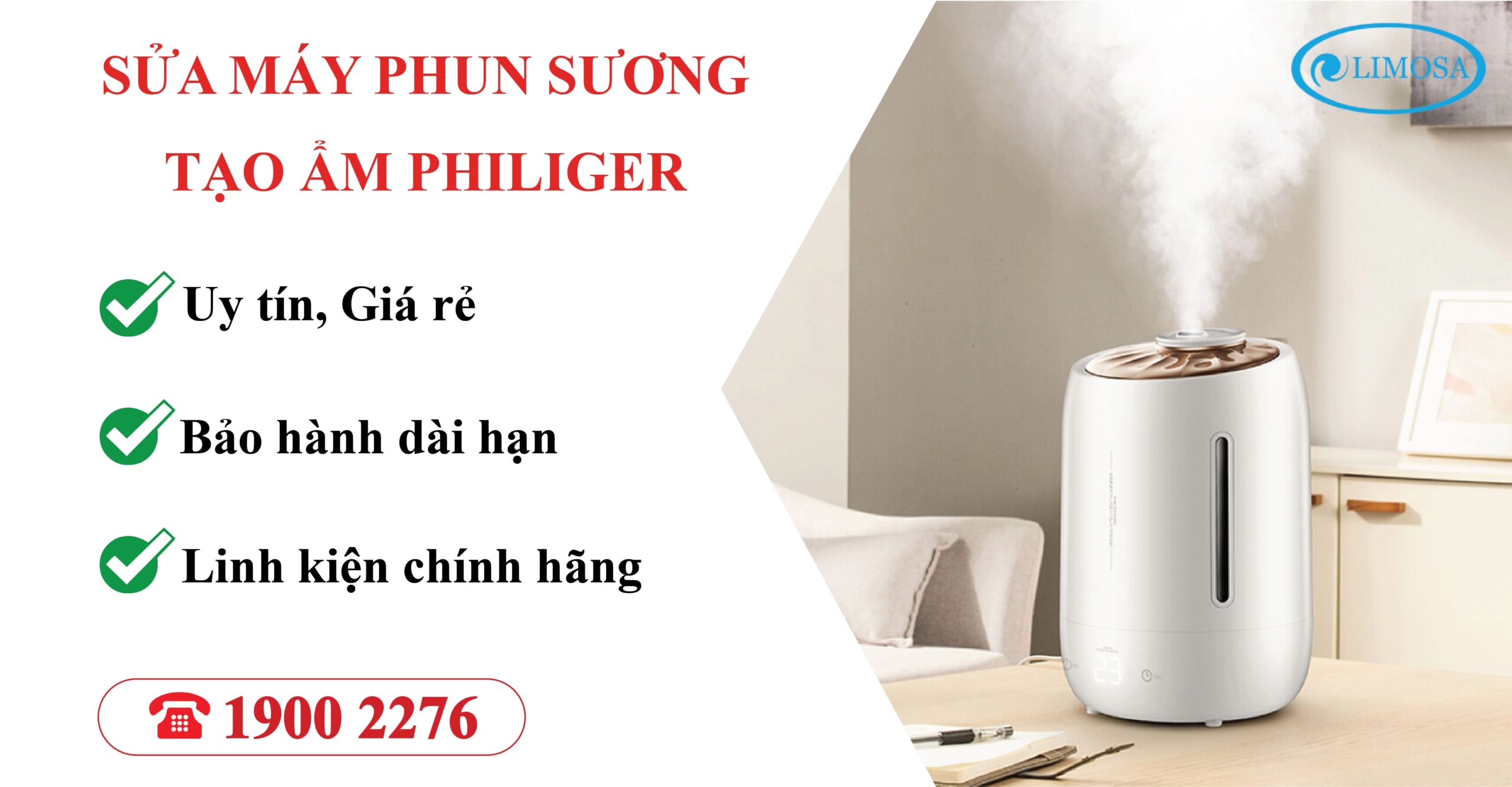 sửa máy phun sương tạo ẩm Philiger
