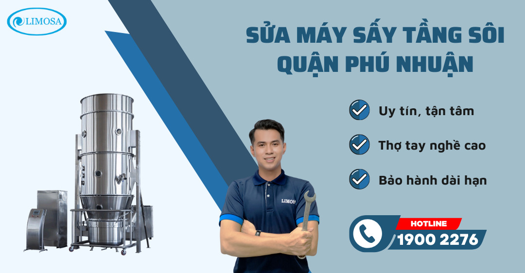 Sửa Máy Sấy Tầng Sôi Quận Phú Nhuận Limosa