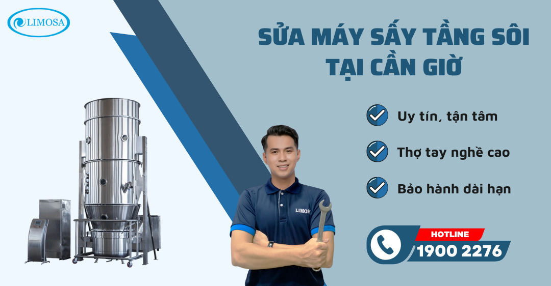 Sửa Máy Sấy Tầng Sôi Tại Cần Giờ Limosa