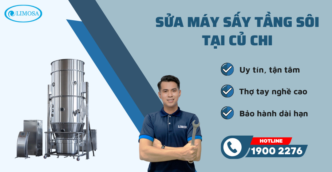Sửa Máy Sấy Tầng Sôi Tại Củ Chi Limosa