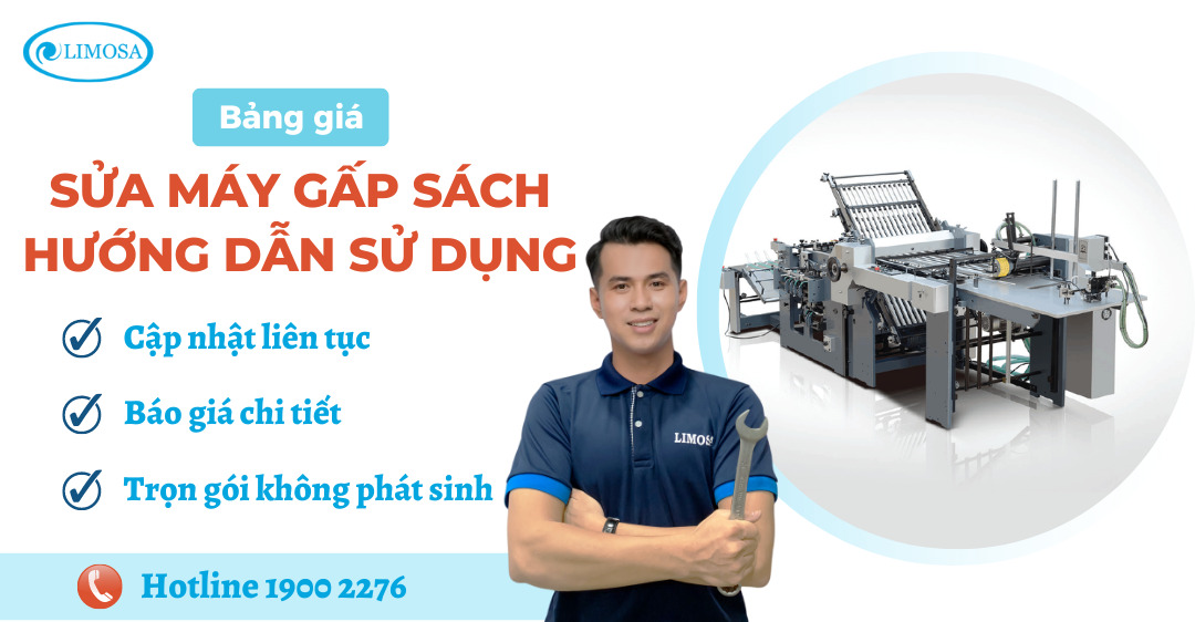 Bảng Giá Sửa Máy Gấp Sách Hướng Dẫn Sử Dụng Limosa