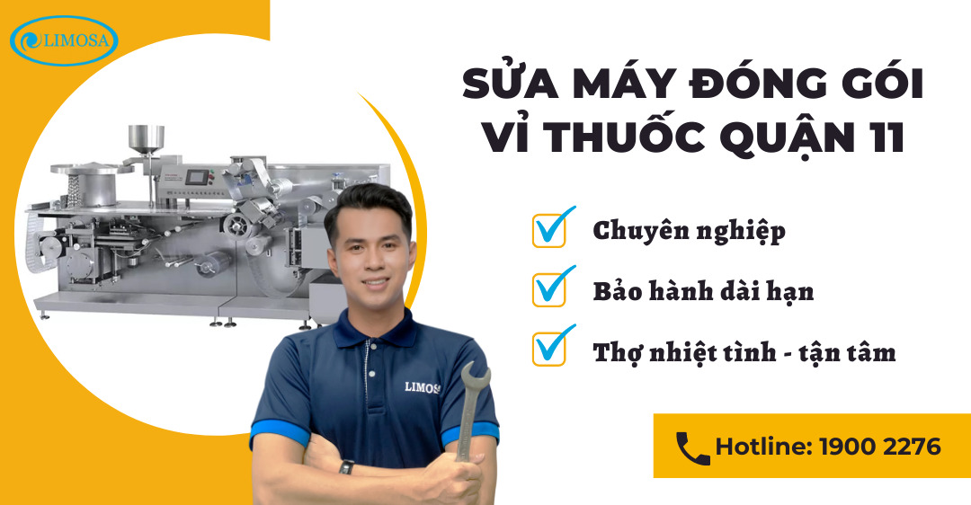 Sửa Máy Đóng Gói Vỉ Thuốc Quận 11 Limosa
