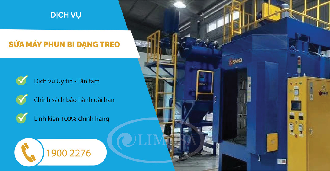 Sửa Máy Phun Bi Dạng Treo Limosa