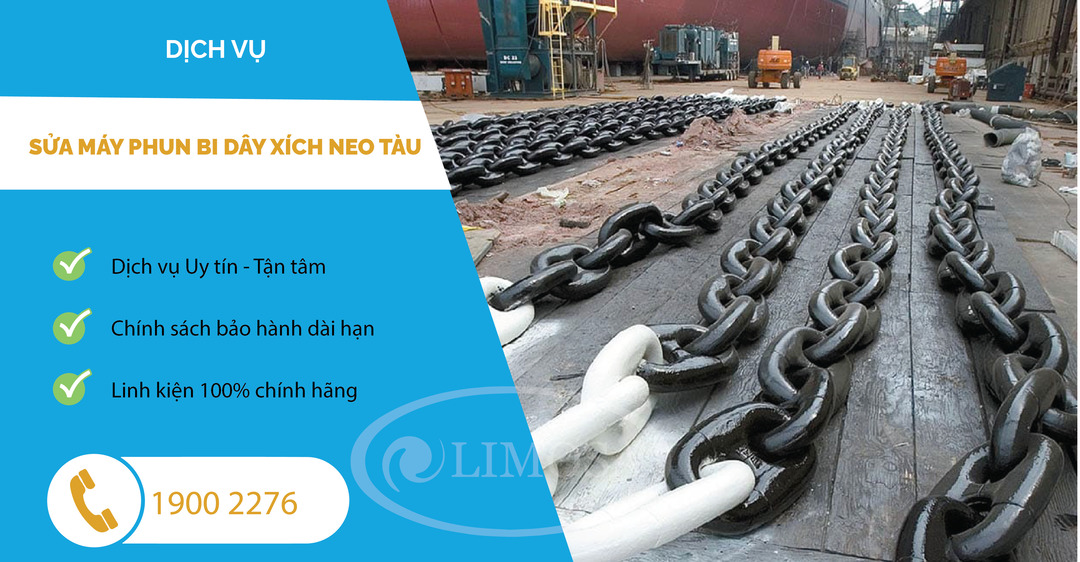 Sửa Máy Phun Bi Dây Xích Neo Tàu Limosa
