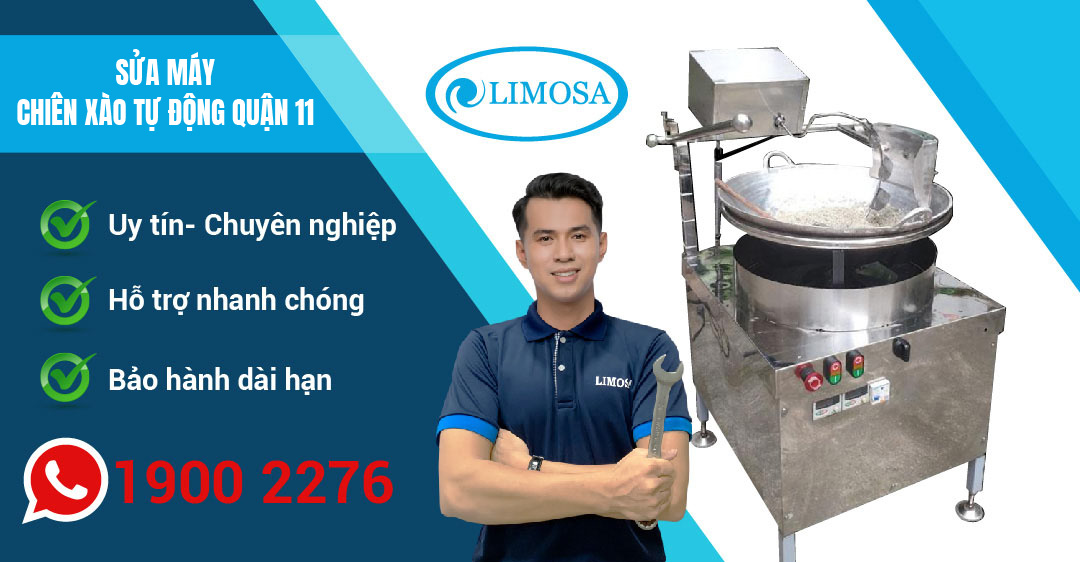 Sửa máy chiên xào tự động Quận 11 Limosa