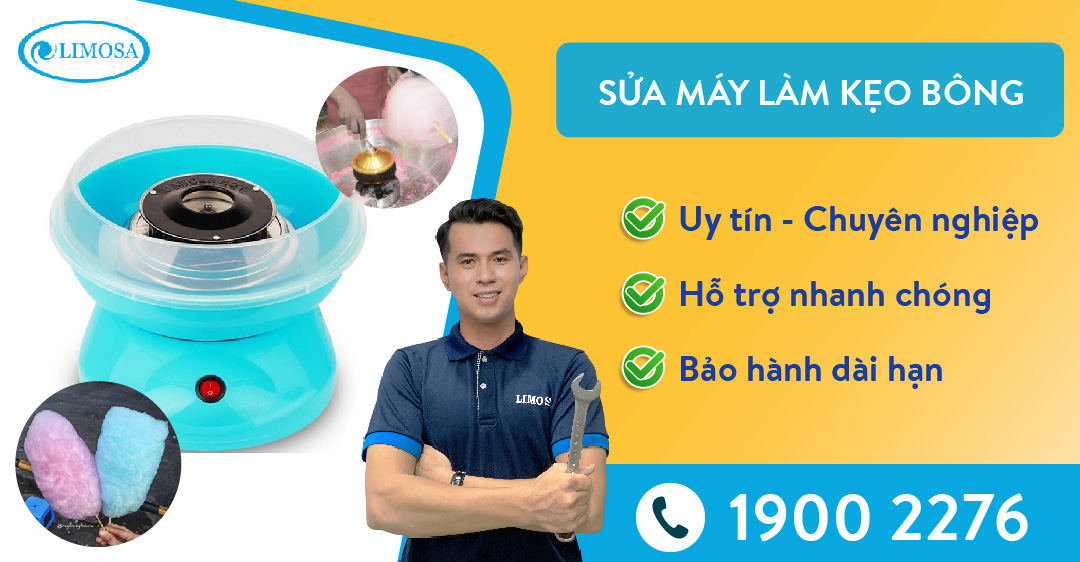 Sửa máy làm kẹo bông Limosa