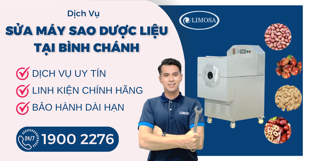 Sửa Máy Sao Dược Liệu Tại Bình Chánh Limosa