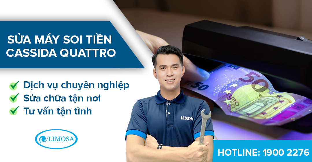 Sửa máy soi tiền Cassida Quattro Limosa