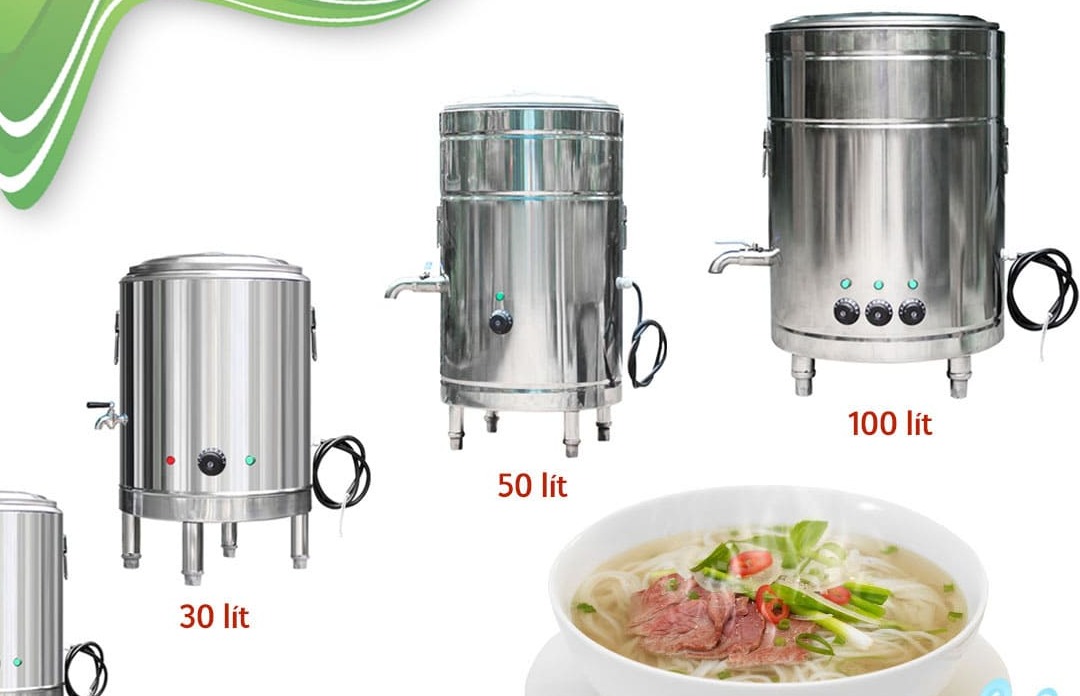 nồi nấu phở không tự ngắt khi sôi