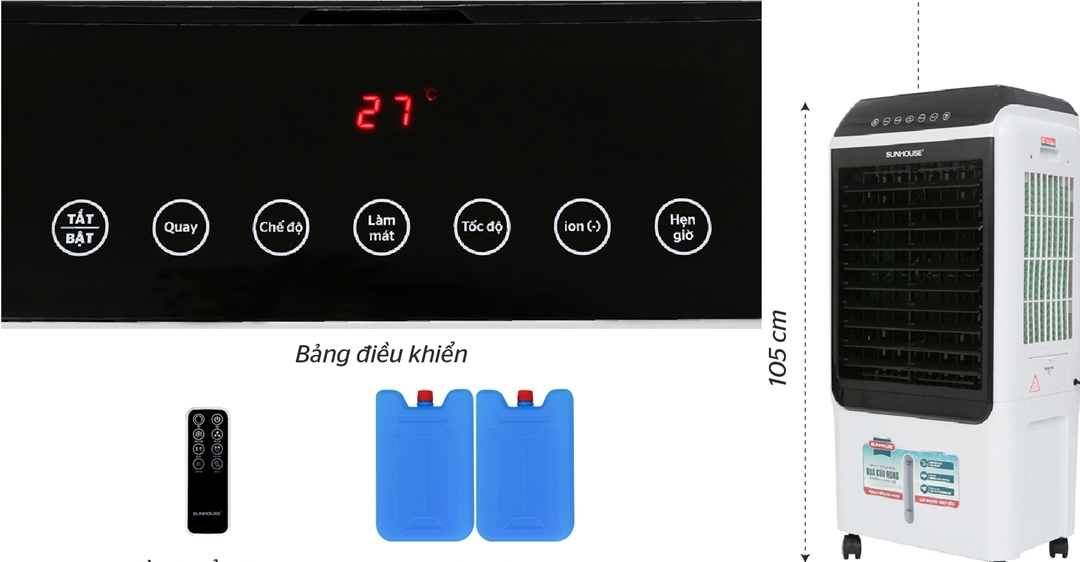 quạt điều hòa sunhouse không chạy