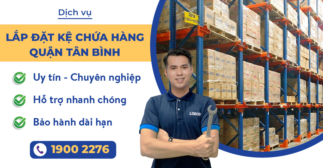 Lắp đặt kệ chứa hàng quận tân bình Limosa