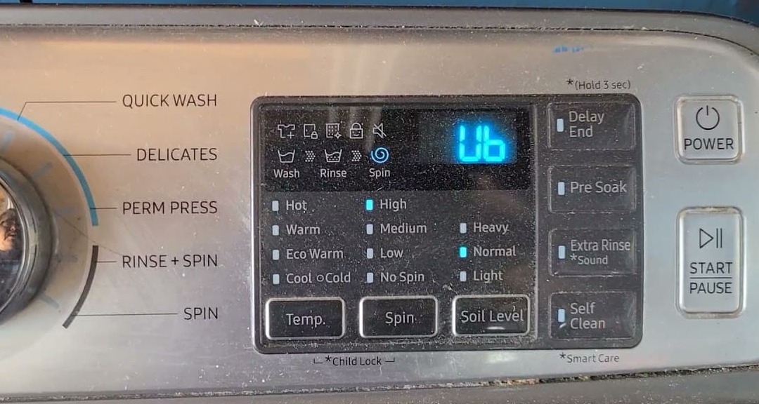 Máy Giặt Samsung Bị Lỗi Ub 2