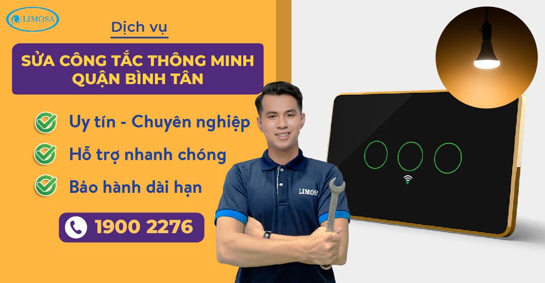 sửa công tắc thông minh quận bình tân Limosa