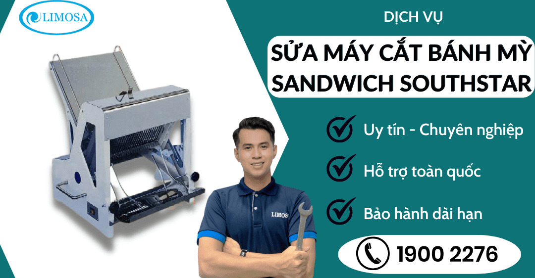 Sửa máy cắt bánh mỳ sandwich southstar Limosa