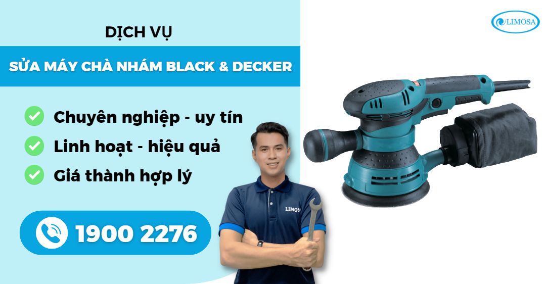 Sữa Máy Chà Nhám Black & Decker Limosa