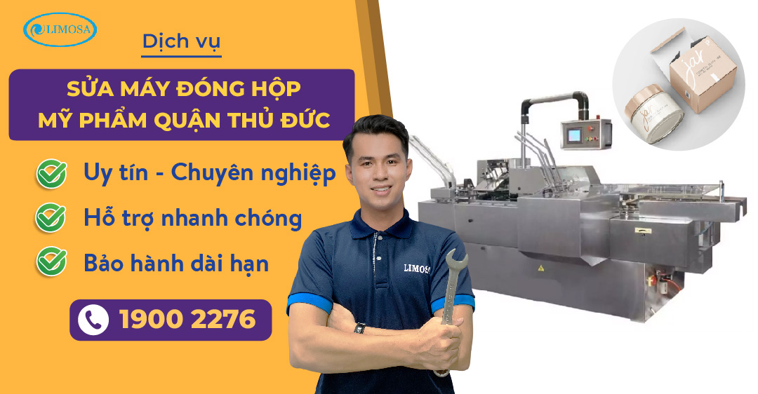 Sửa máy đóng hộp mỹ phẩm quận thủ đức Limosa