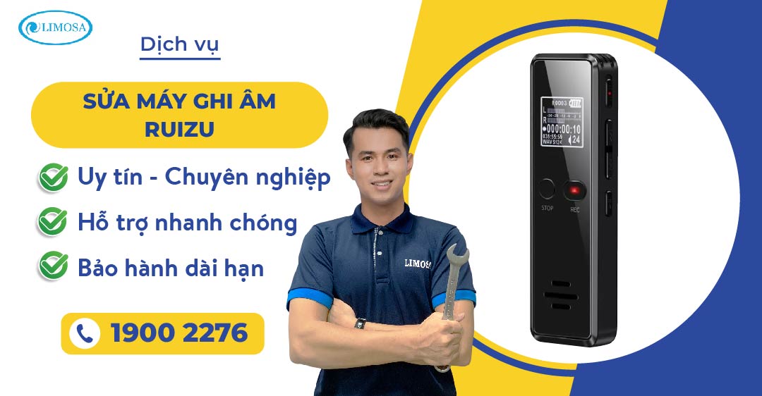 sửa máy ghi âm ruizu Limosa