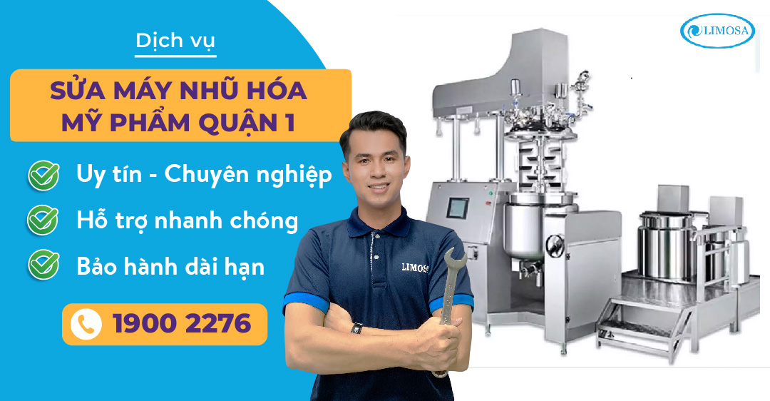 Sửa máy nhũ hóa mỹ phẩm quận 1 Limosa