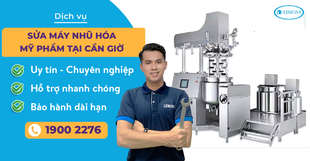 Sửa máy nhũ hóa mỹ phẩm tại cần giờ Limosa