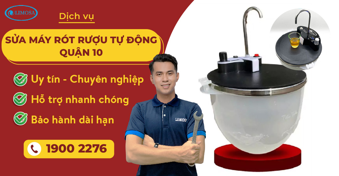 Sửa máy rót rượu tự động quận 10 Limosa