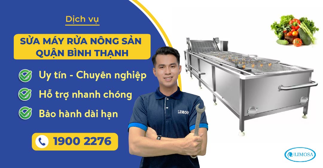 Sửa Máy Rửa Nông Sản Quận bình thạnh Limosa